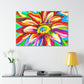 Vivid Floral Vibe. - Canvas