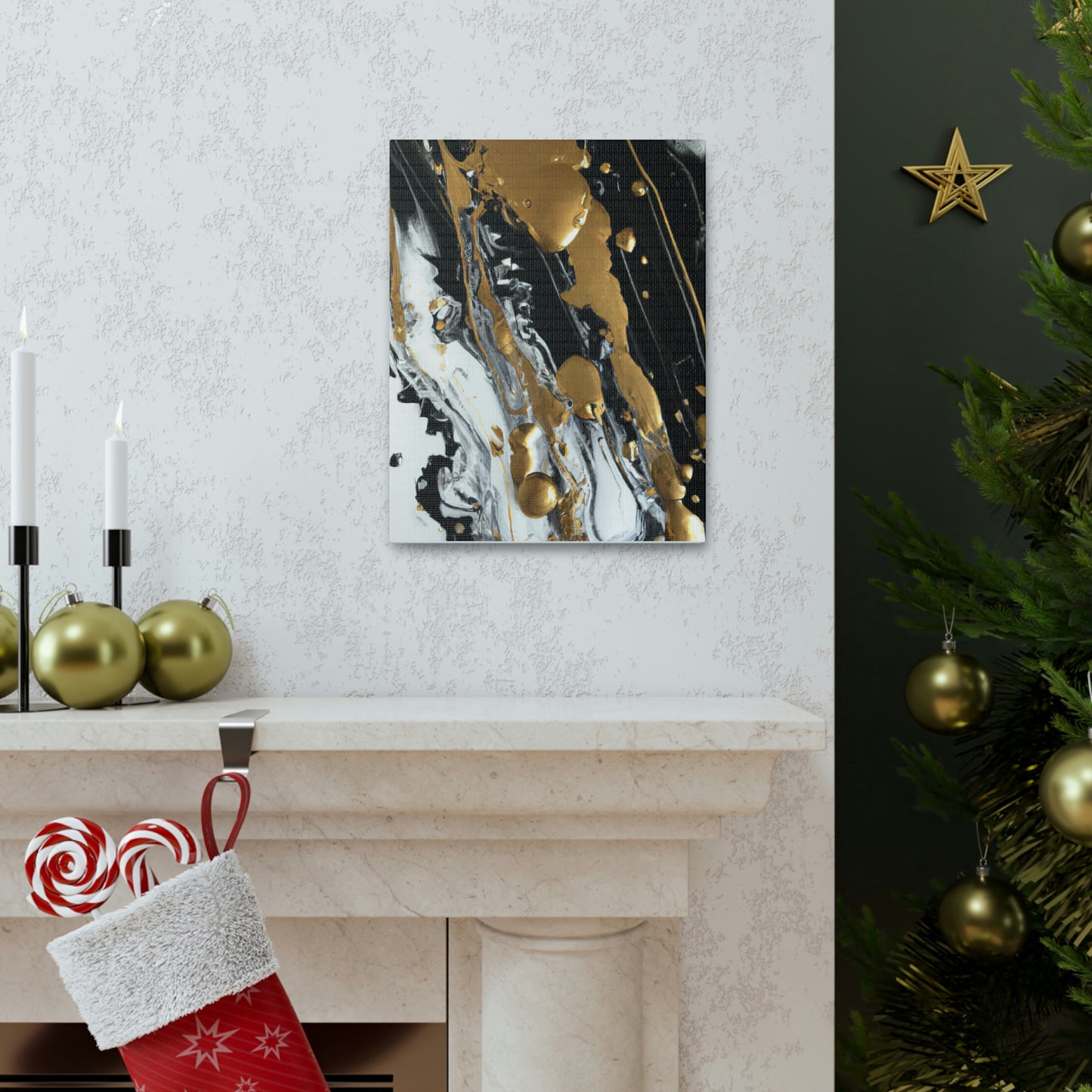 Glittering Noir Luxe - Canvas