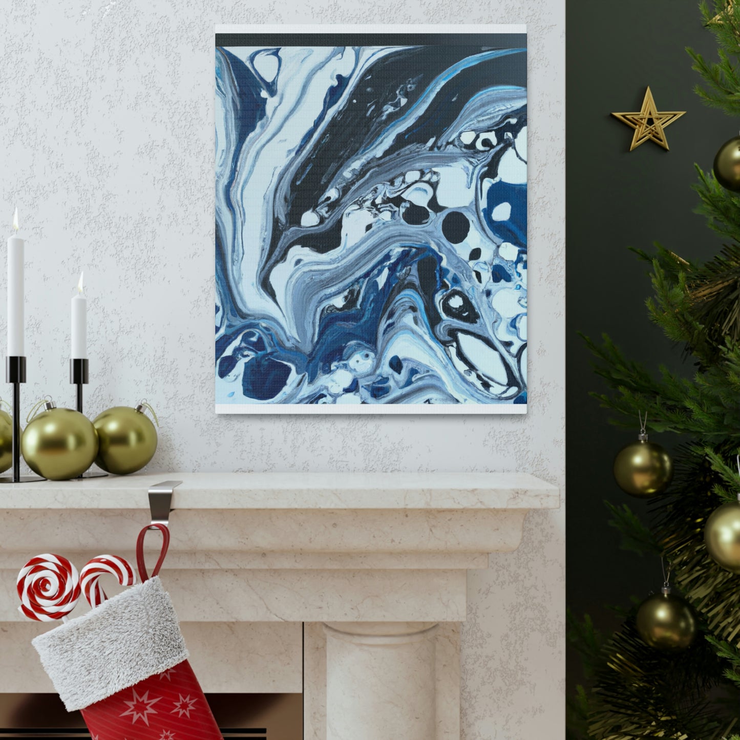 Blue Reflection. - Canvas