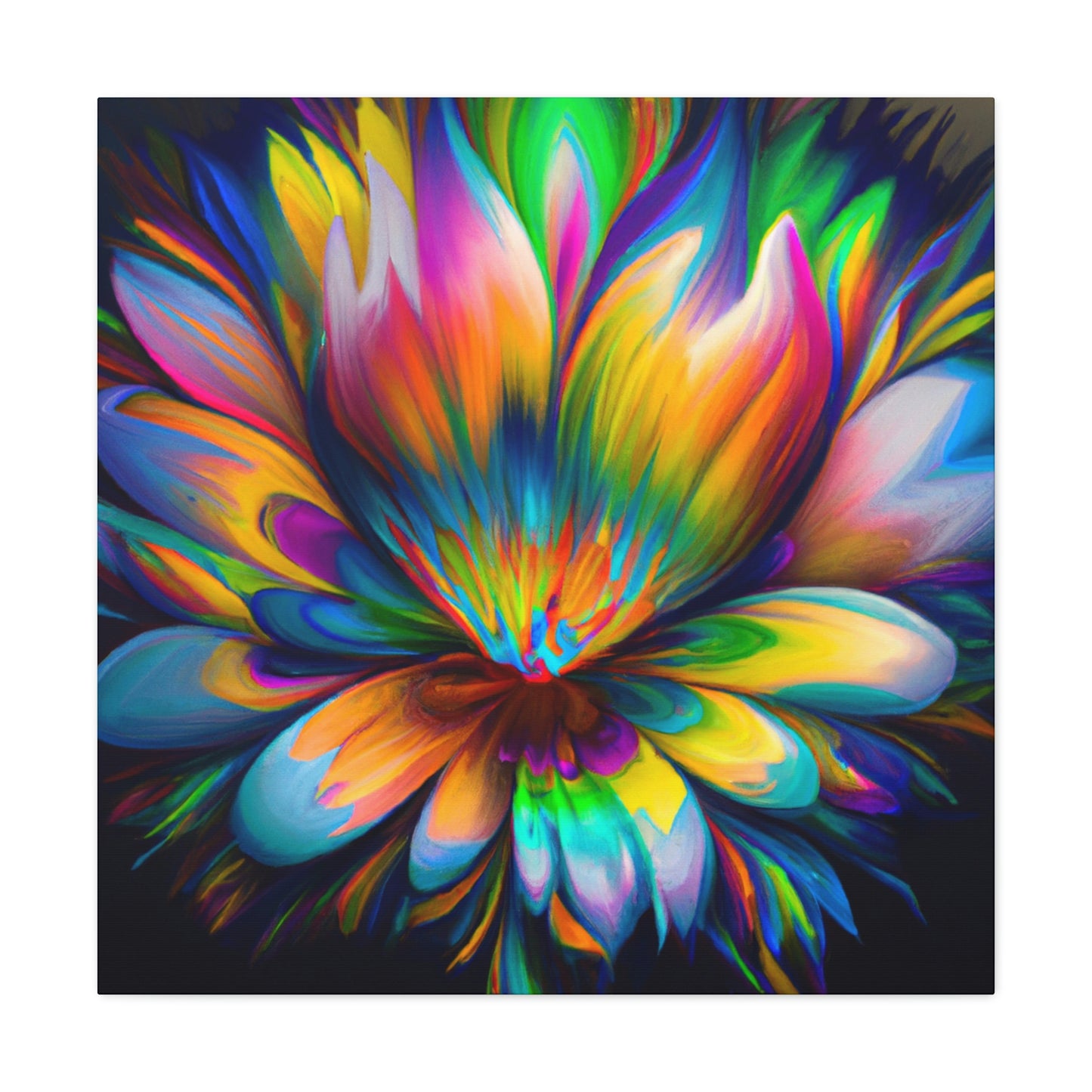 "Psychedelic Bloom" - Canvas