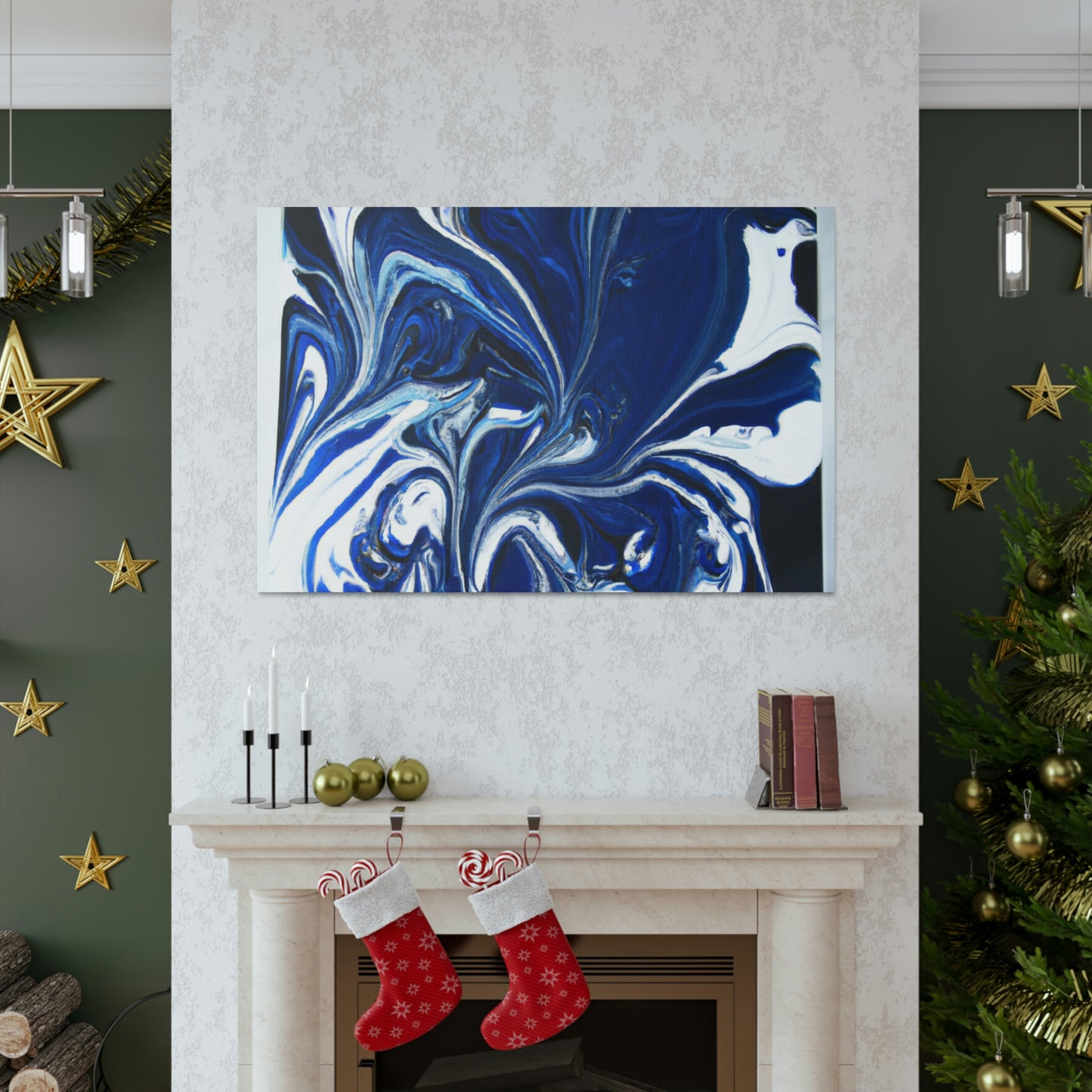 Blue Embrace. - Canvas