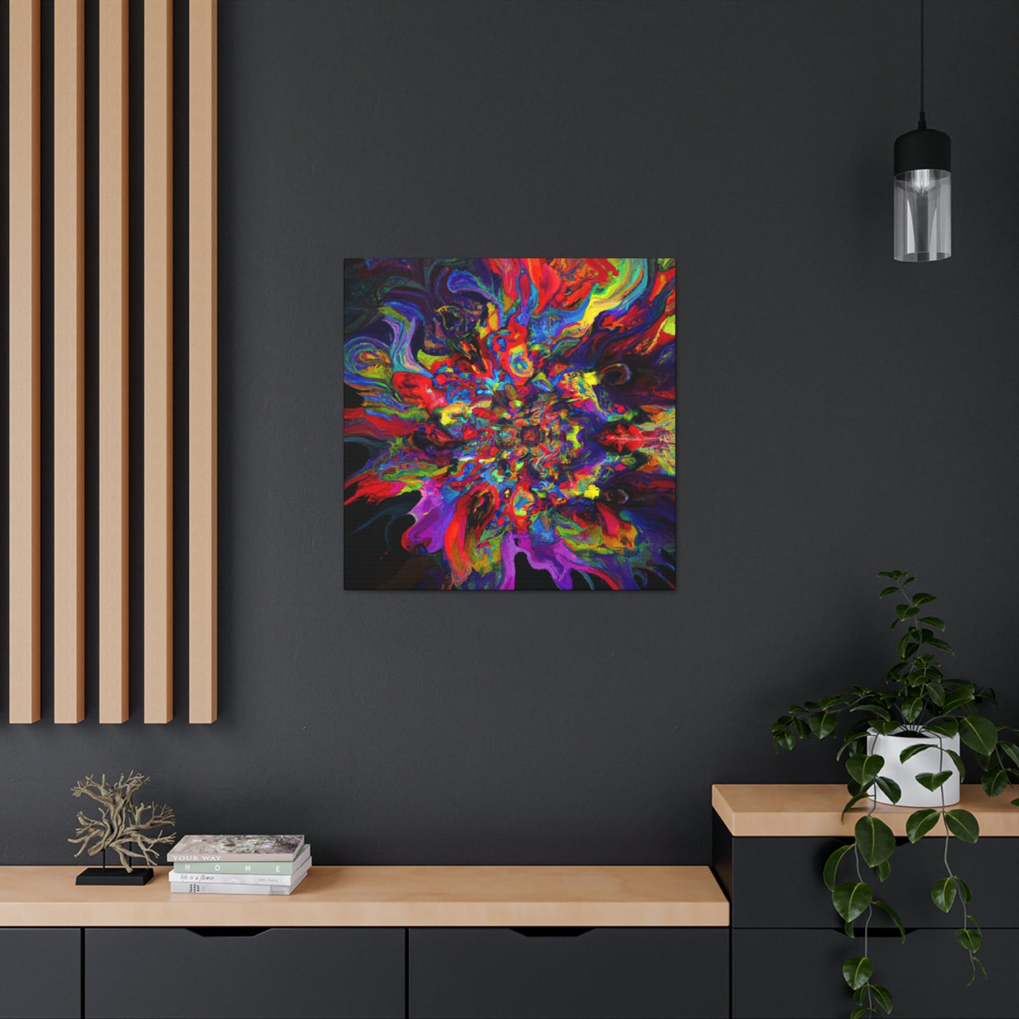 "Trippy Blooms" - Canvas