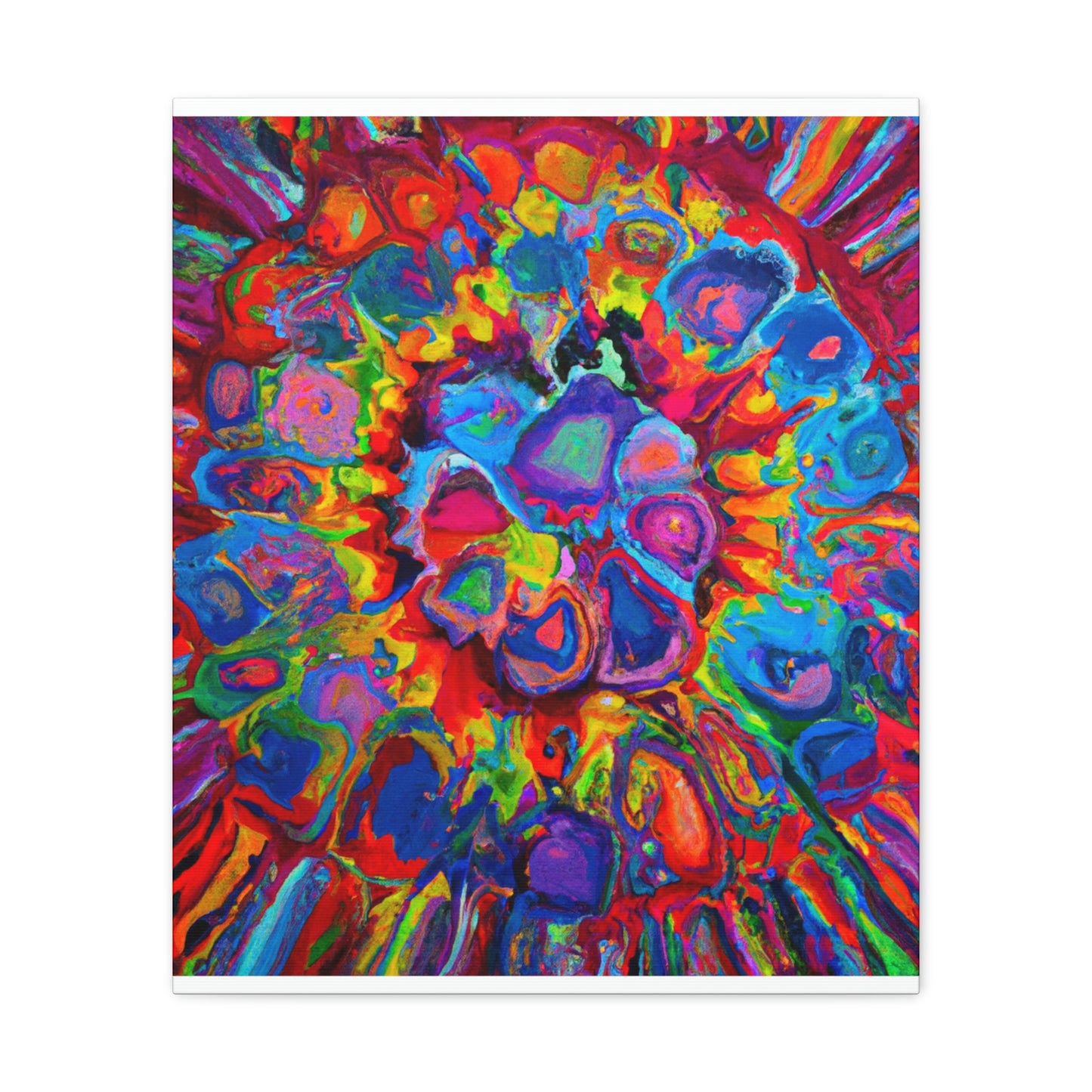 Trippy Floral. - Canvas