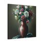 "Delicate Floral Flourish" - Canvas
