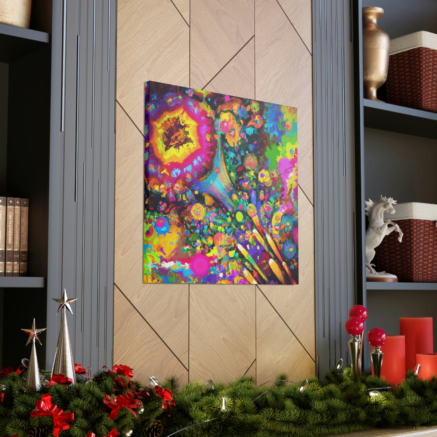 "Psychedelic Bloom" - Canvas