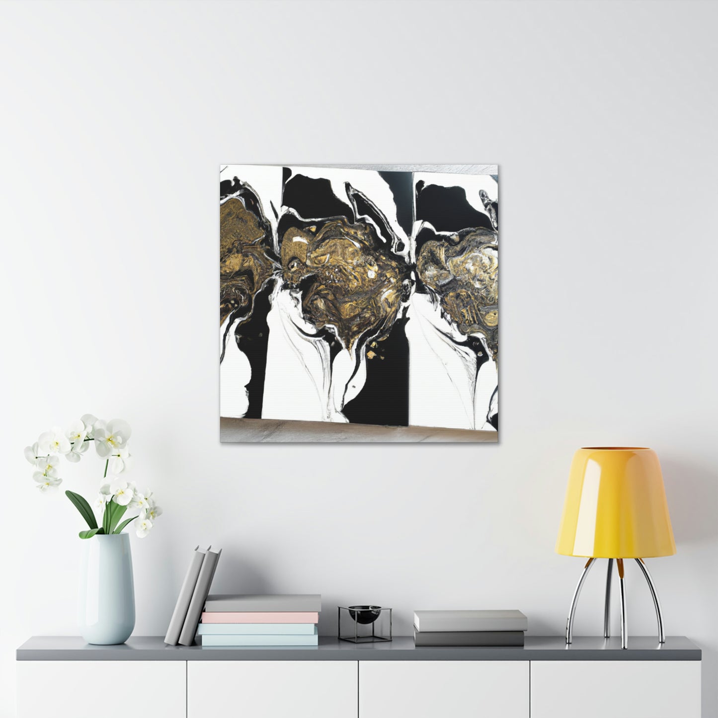 Cosmic Glitter Flow. - Canvas