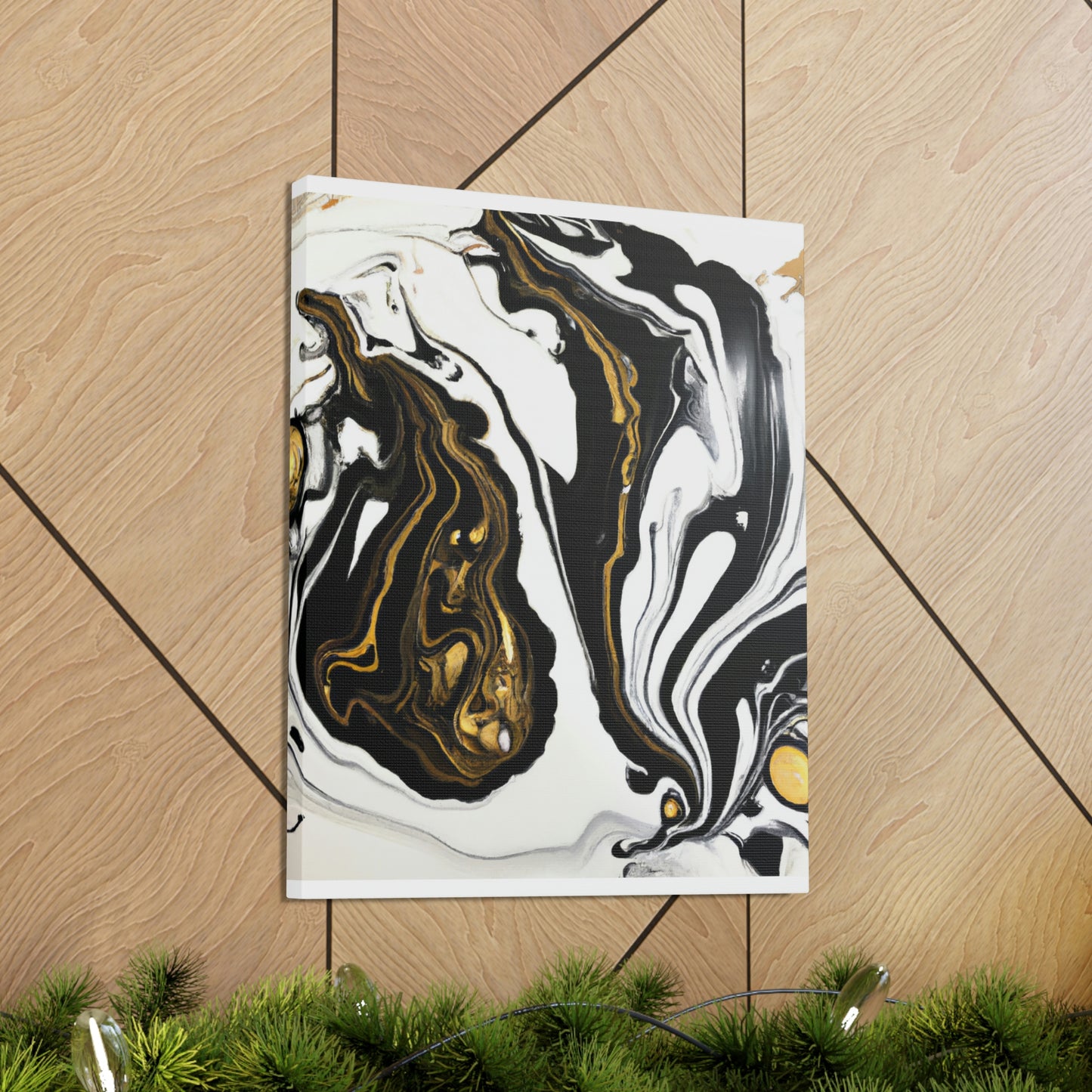 Ebony Gilded Flux - Canvas