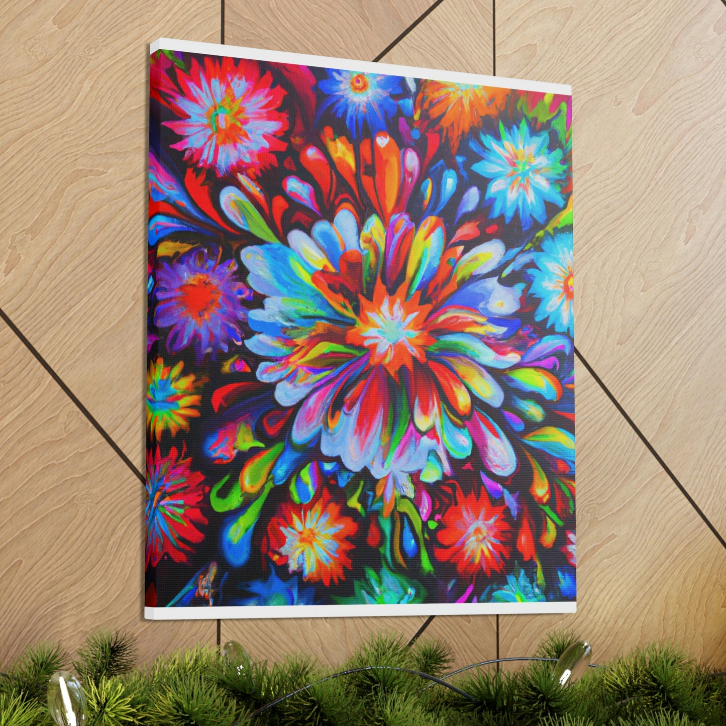 Vivid Floralscape. - Canvas