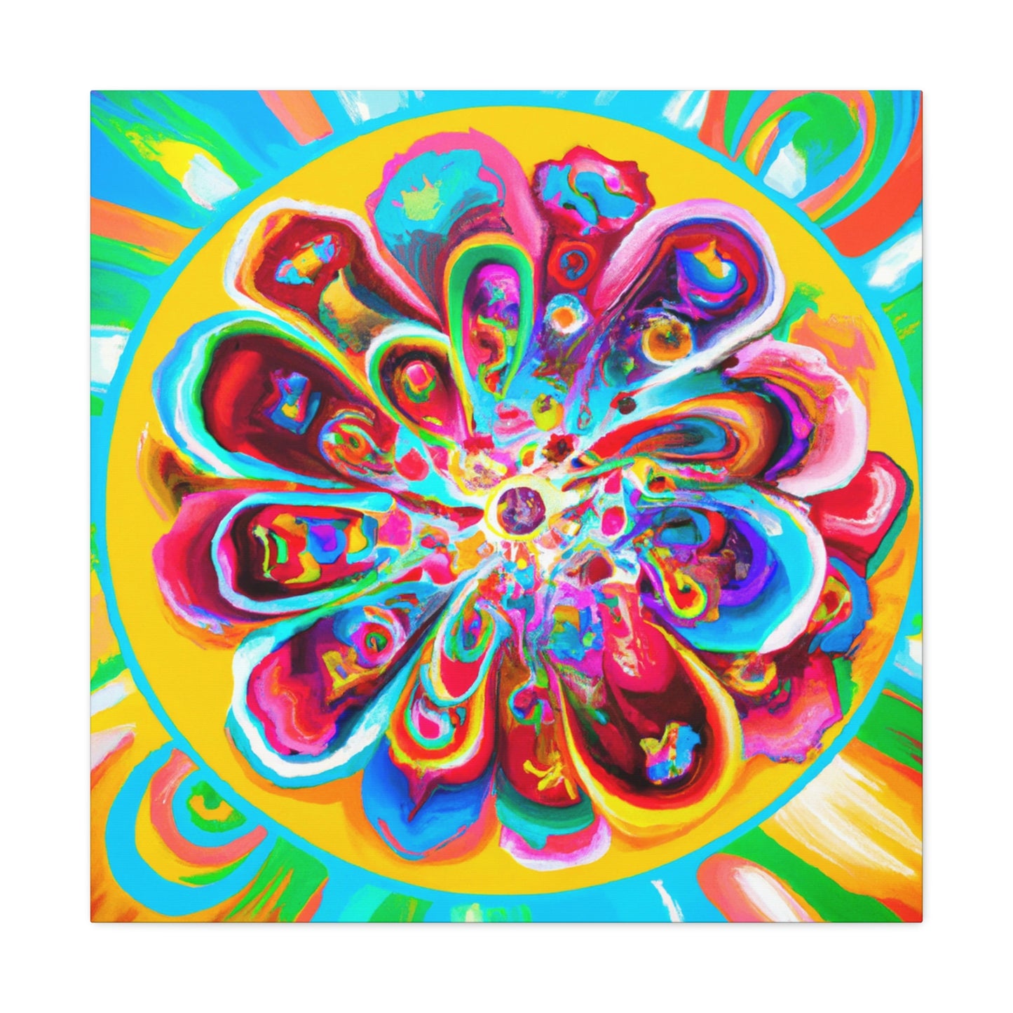 "Psychedelic Bloom" - Canvas