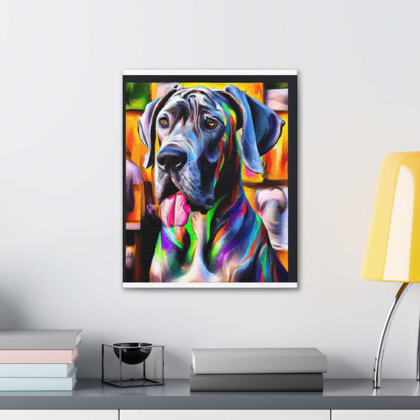 Colorful Canine Joy - Canvas