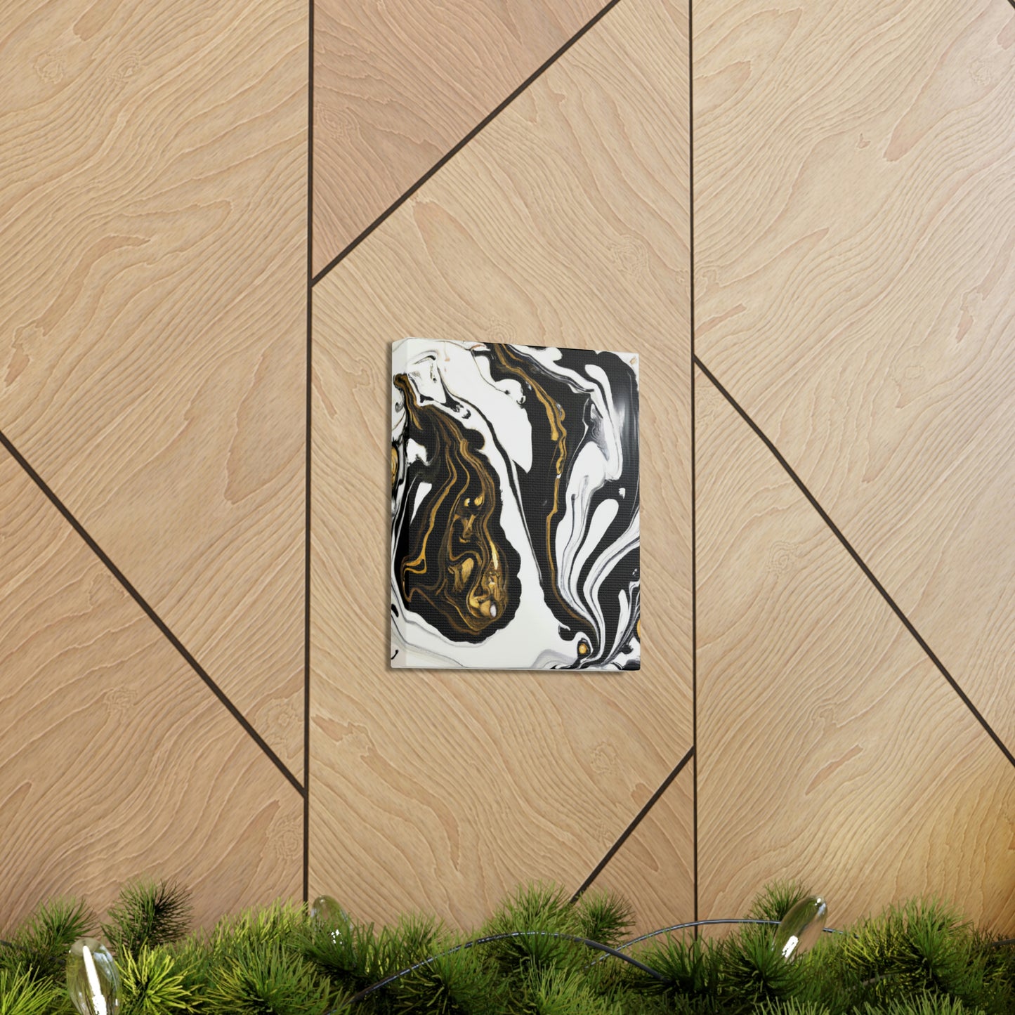 Ebony Gilded Flux - Canvas