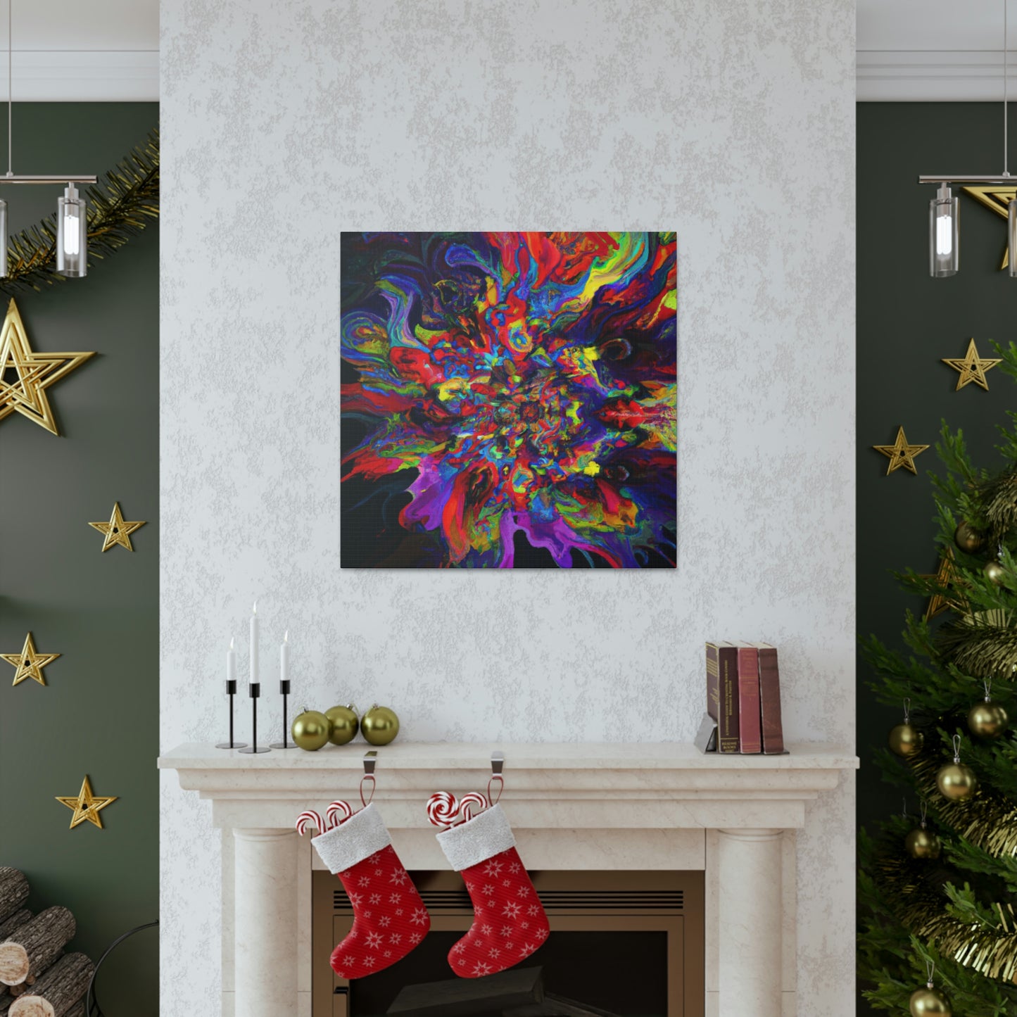 "Trippy Blooms" - Canvas