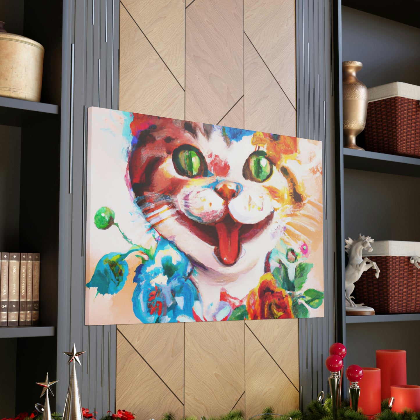 Feline Florals - Canvas