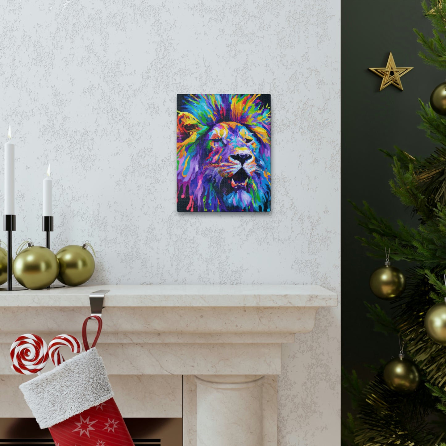 Lion Prismatic - Canvas