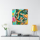 Bright Cat Blooms - Canvas