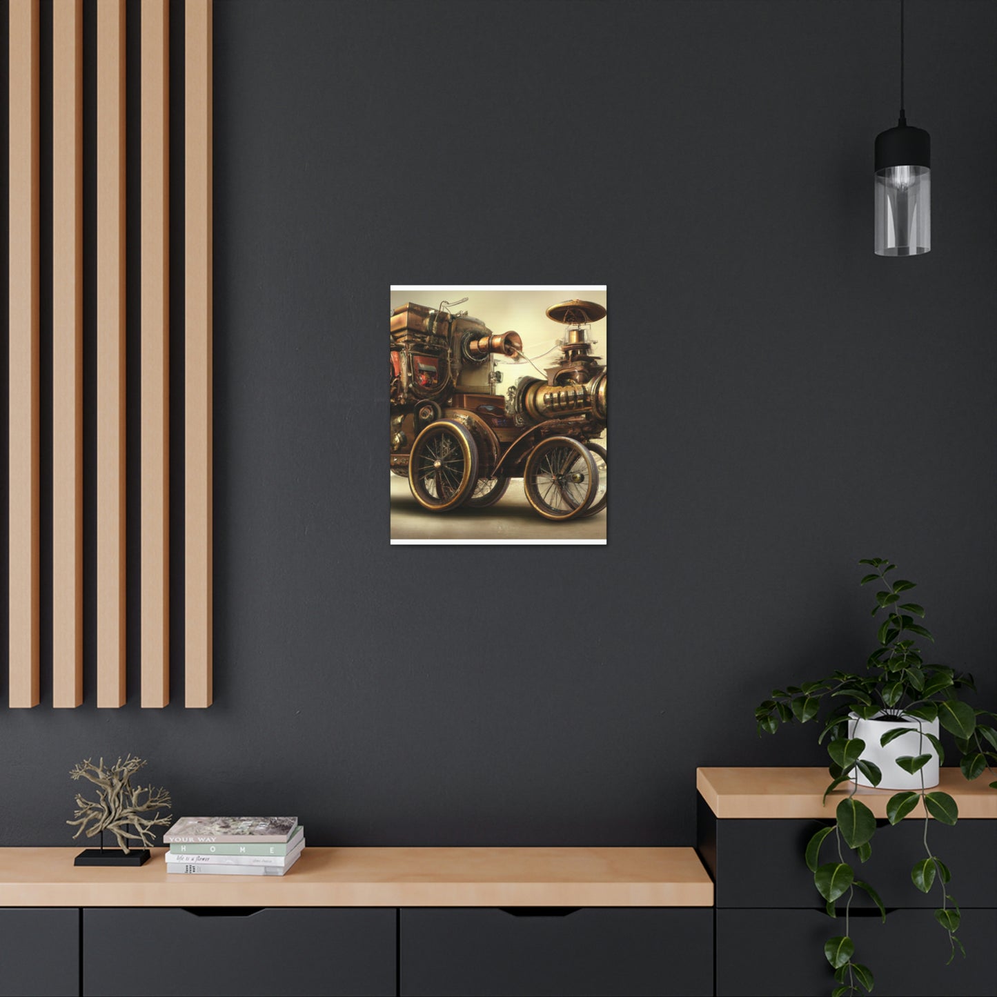 Steampunk Motor. - Canvas