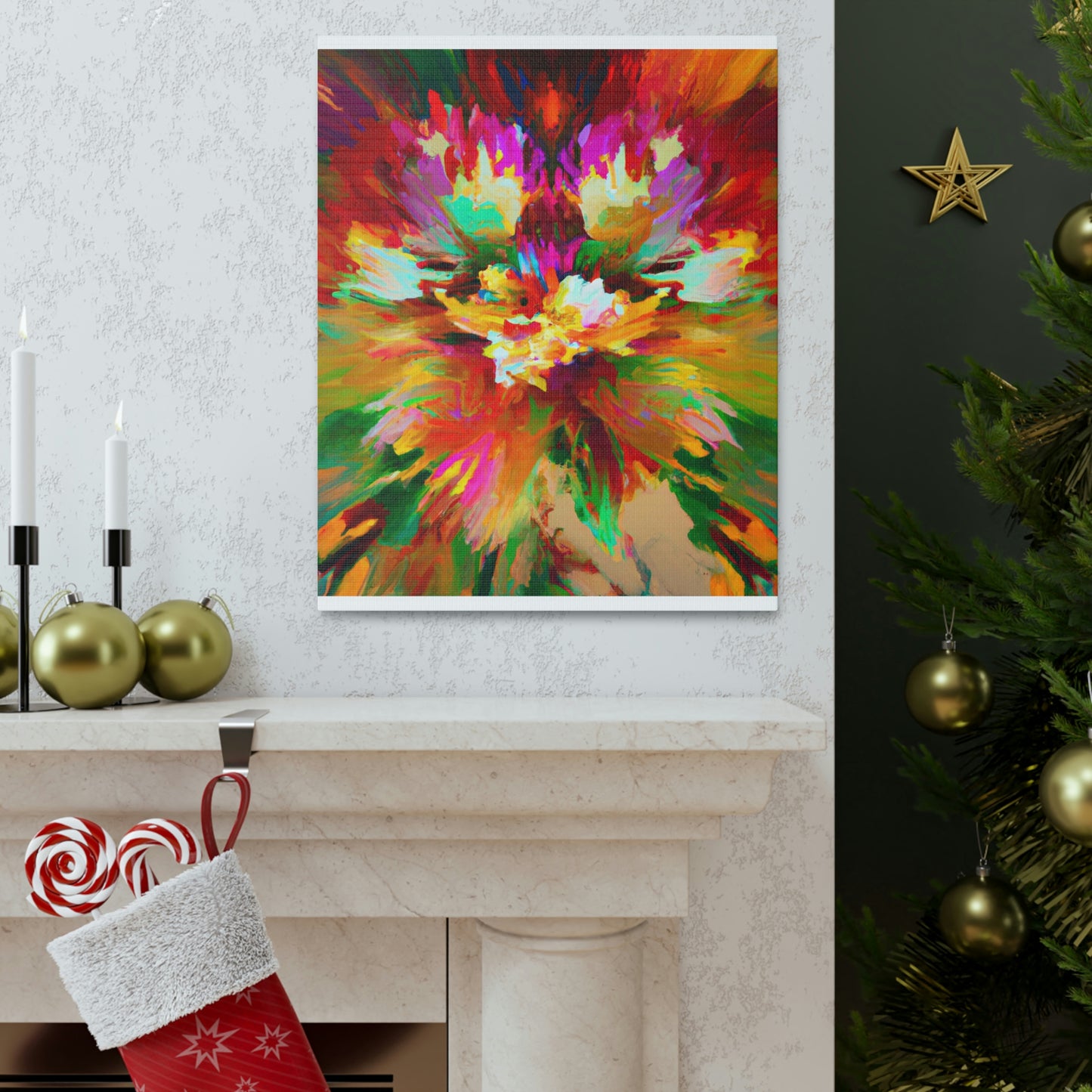 Illuminated Bloom. - Canvas