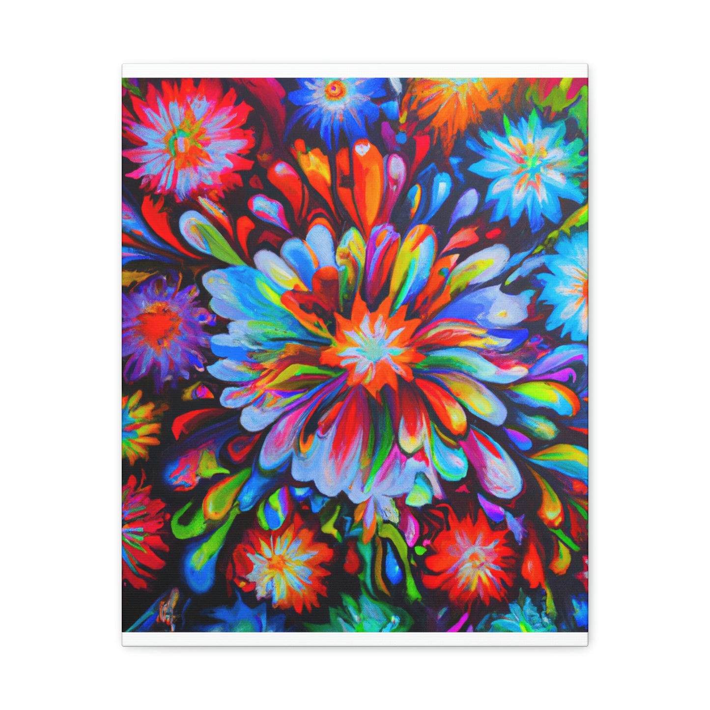 Vivid Floralscape. - Canvas