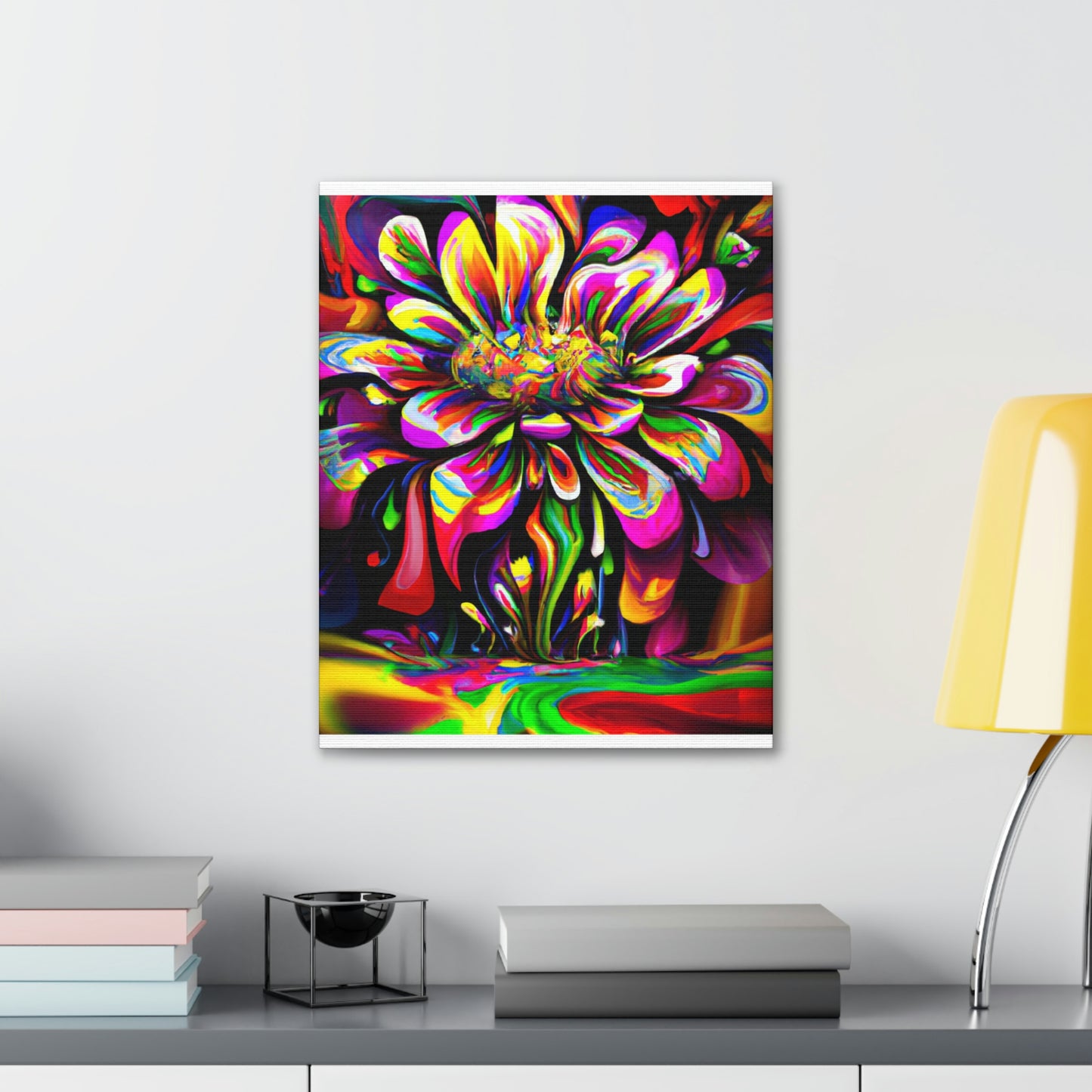 Groovy Bloom. - Canvas