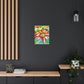 Vivid Floral Vibe. - Canvas