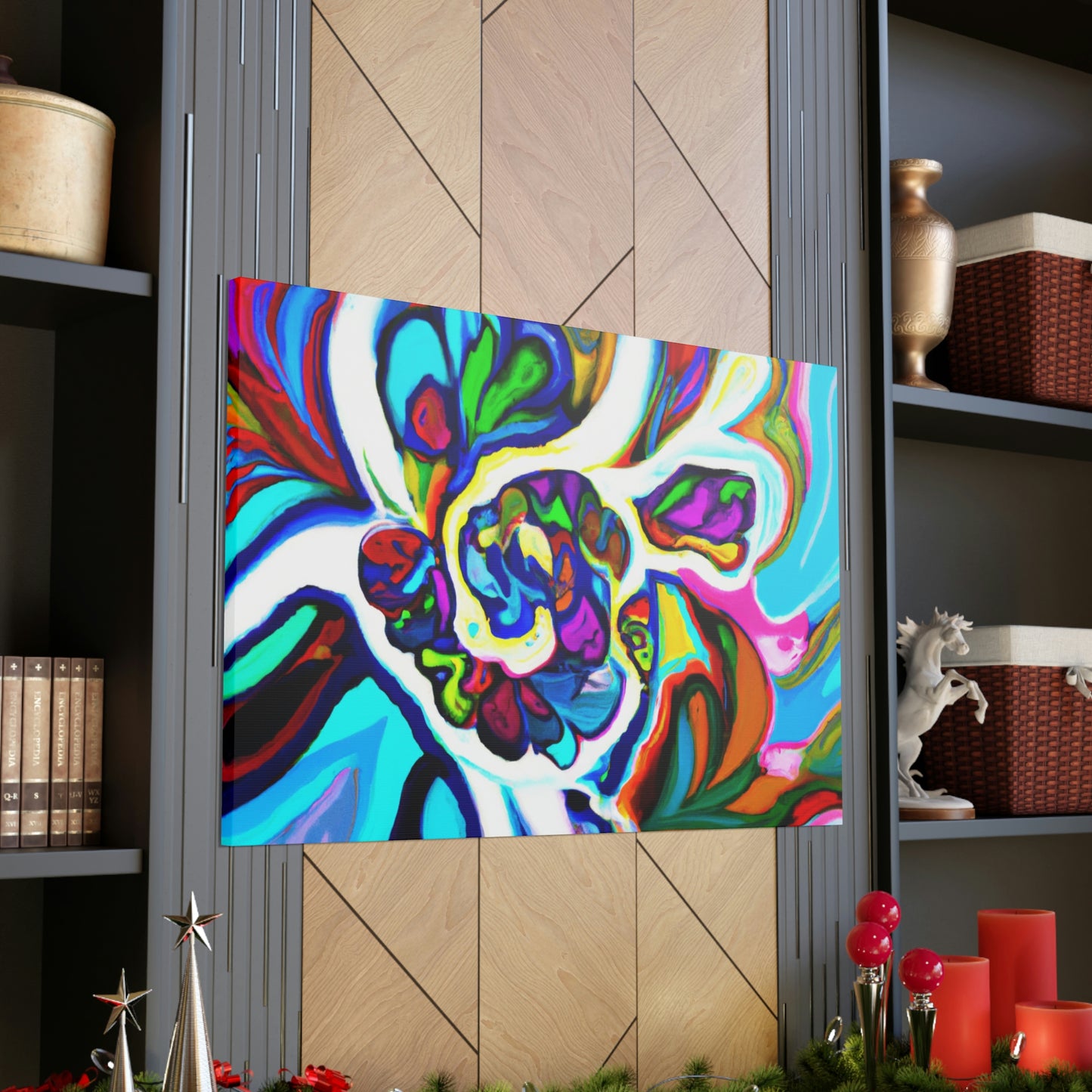 Psychedelic Bloom. - Canvas