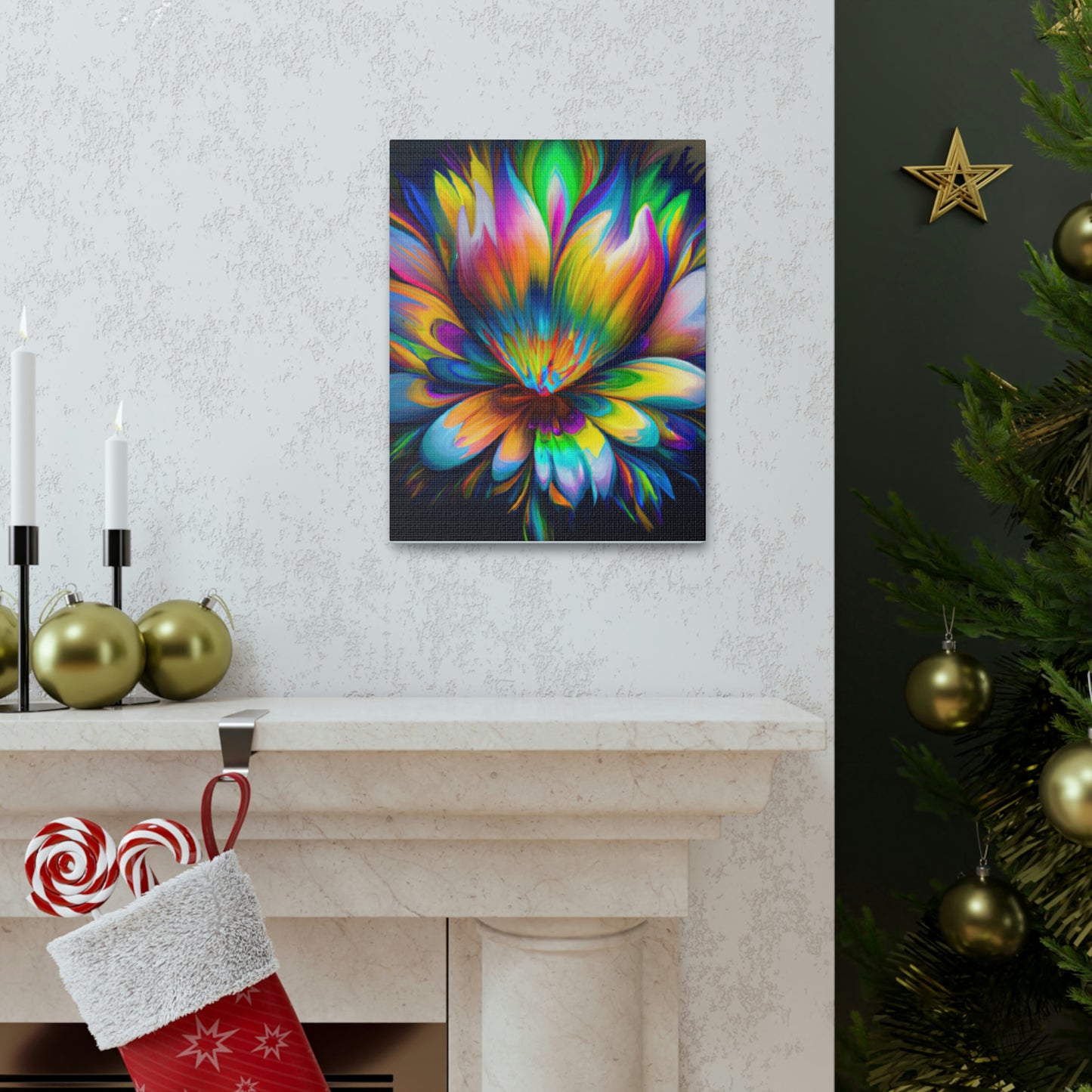 "Psychedelic Bloom" - Canvas