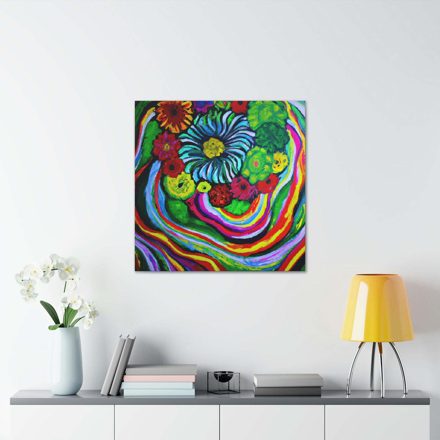 Vivid Blooms. - Canvas