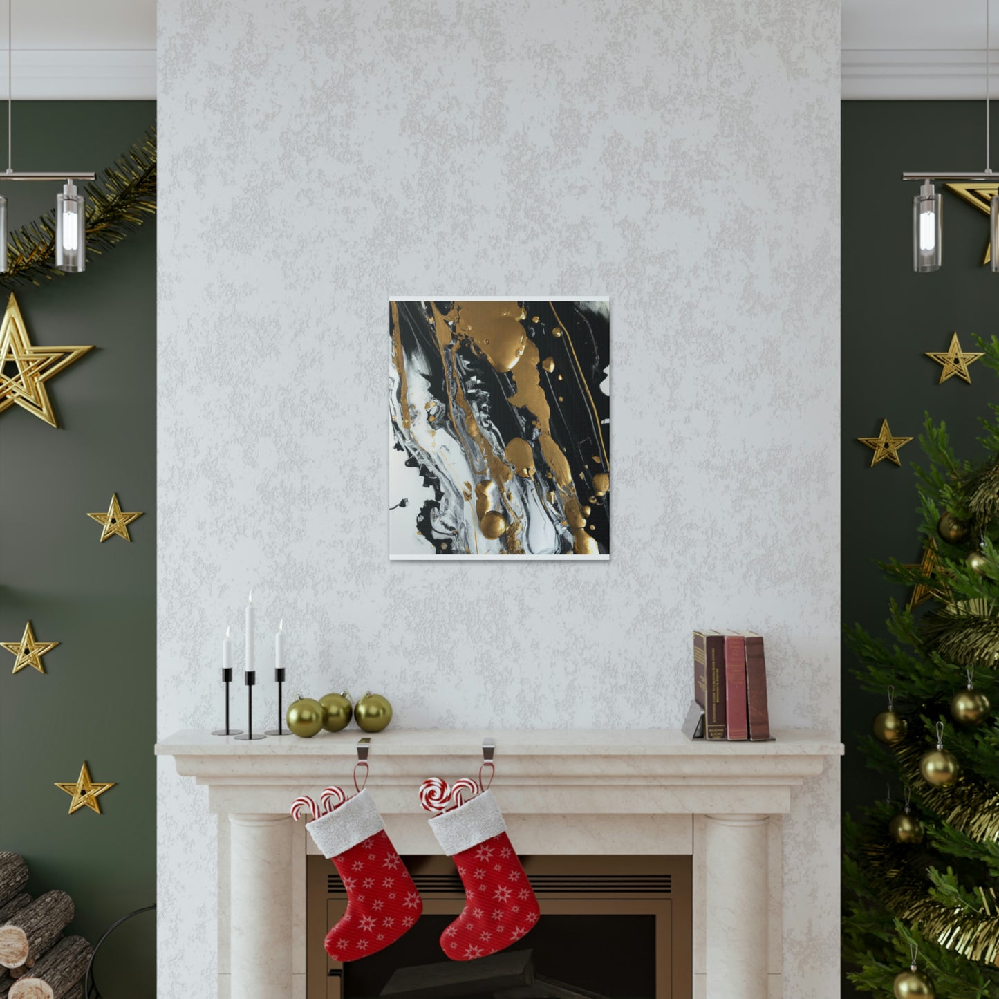 Glittering Noir Luxe - Canvas