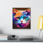 Vibrant Feline. - Canvas