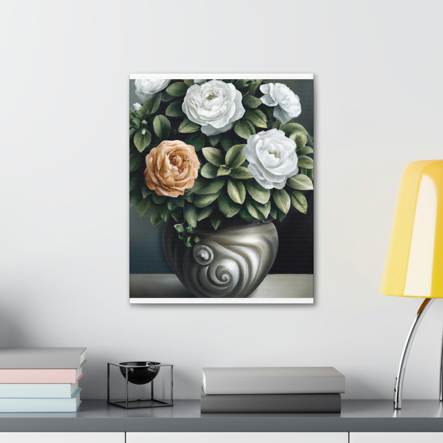 Glowing Floral Splendor. - Canvas