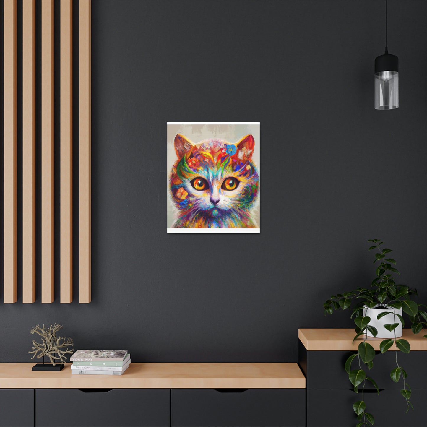 "Feline Bloom" - Canvas