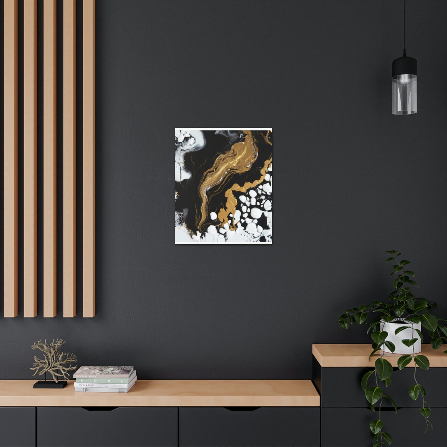 Glittering Ebony Cosmos - Canvas