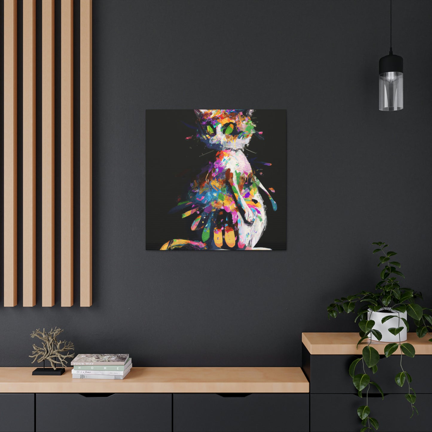Flower Cat - Canvas