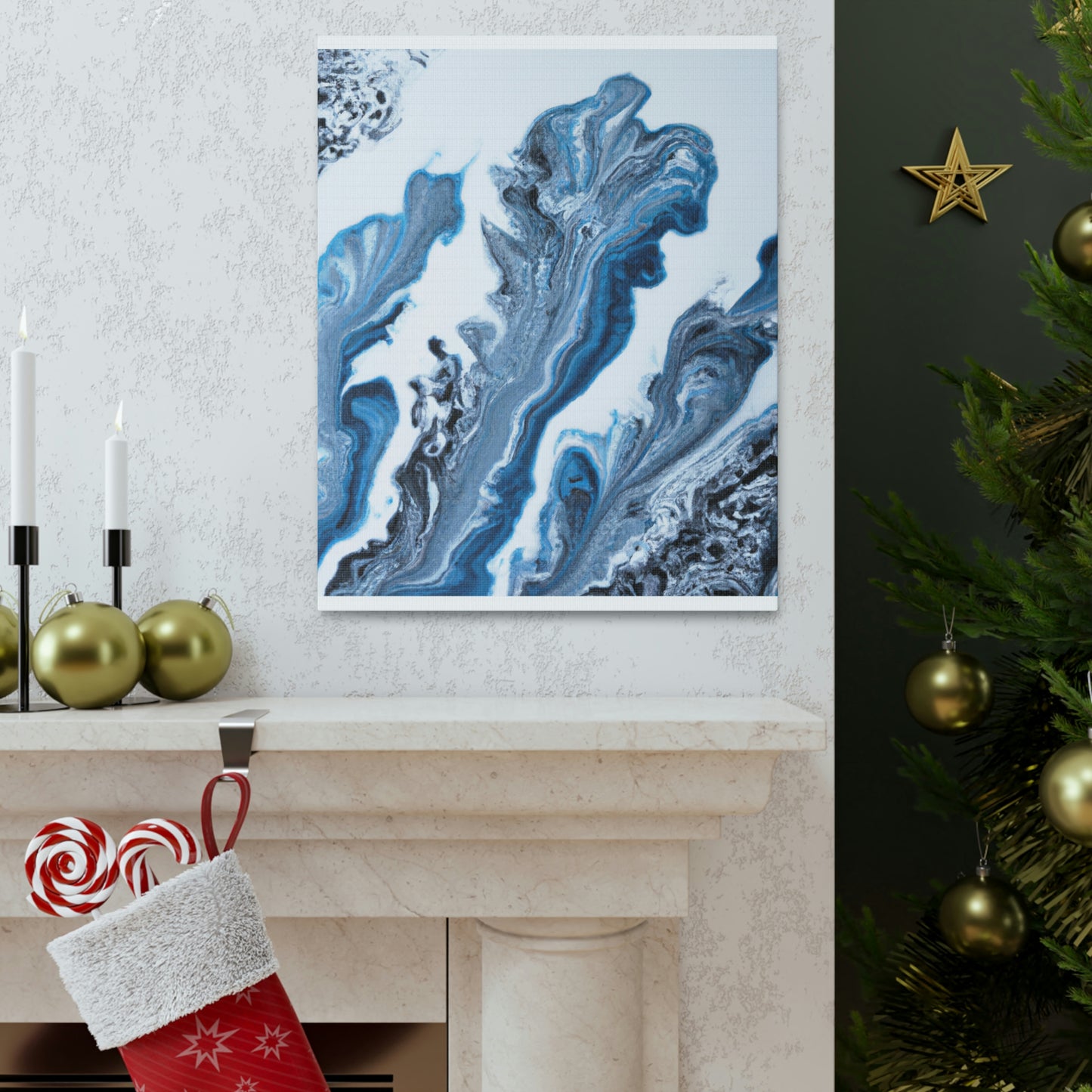 Blue Whirl - Canvas