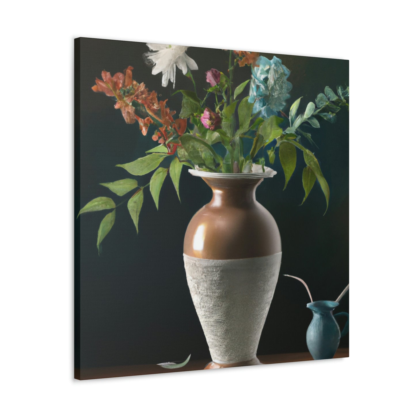 Fuschia Floral Finesse - Canvas