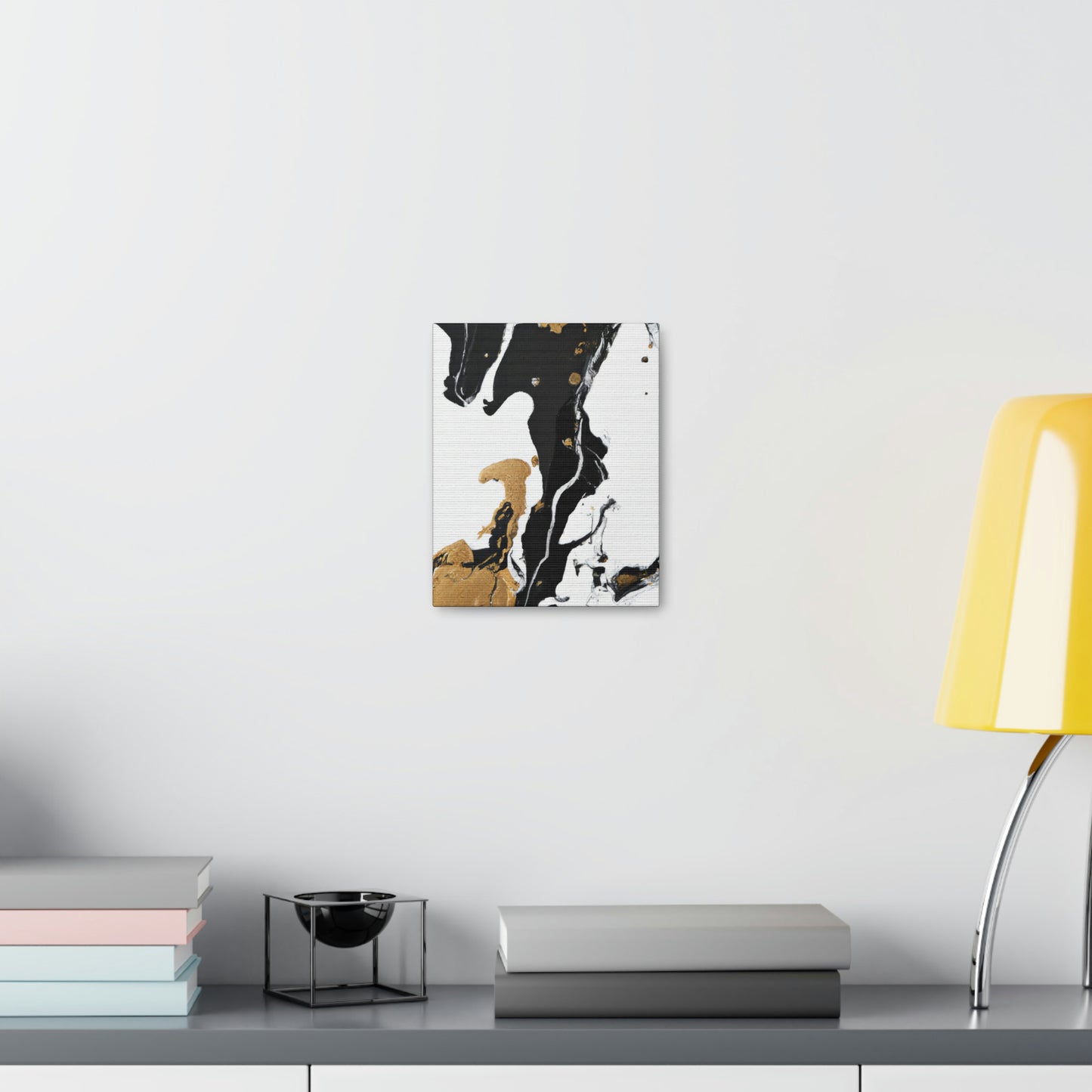 Midnight Gilded Bloom - Canvas