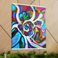 Psychedelic Bloom. - Canvas