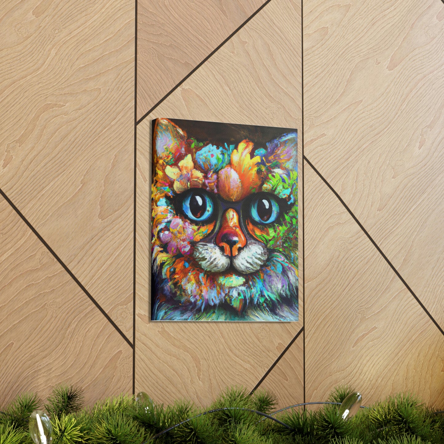 Blissful Cat - Canvas