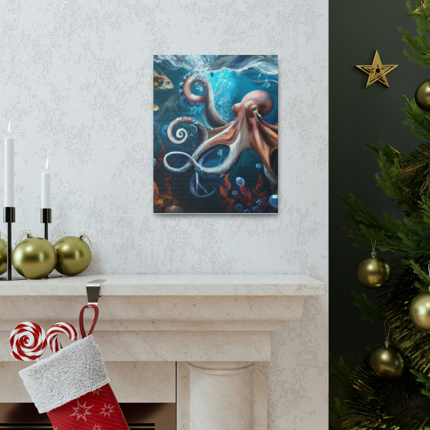 Ocean Marine Glow. - Canvas