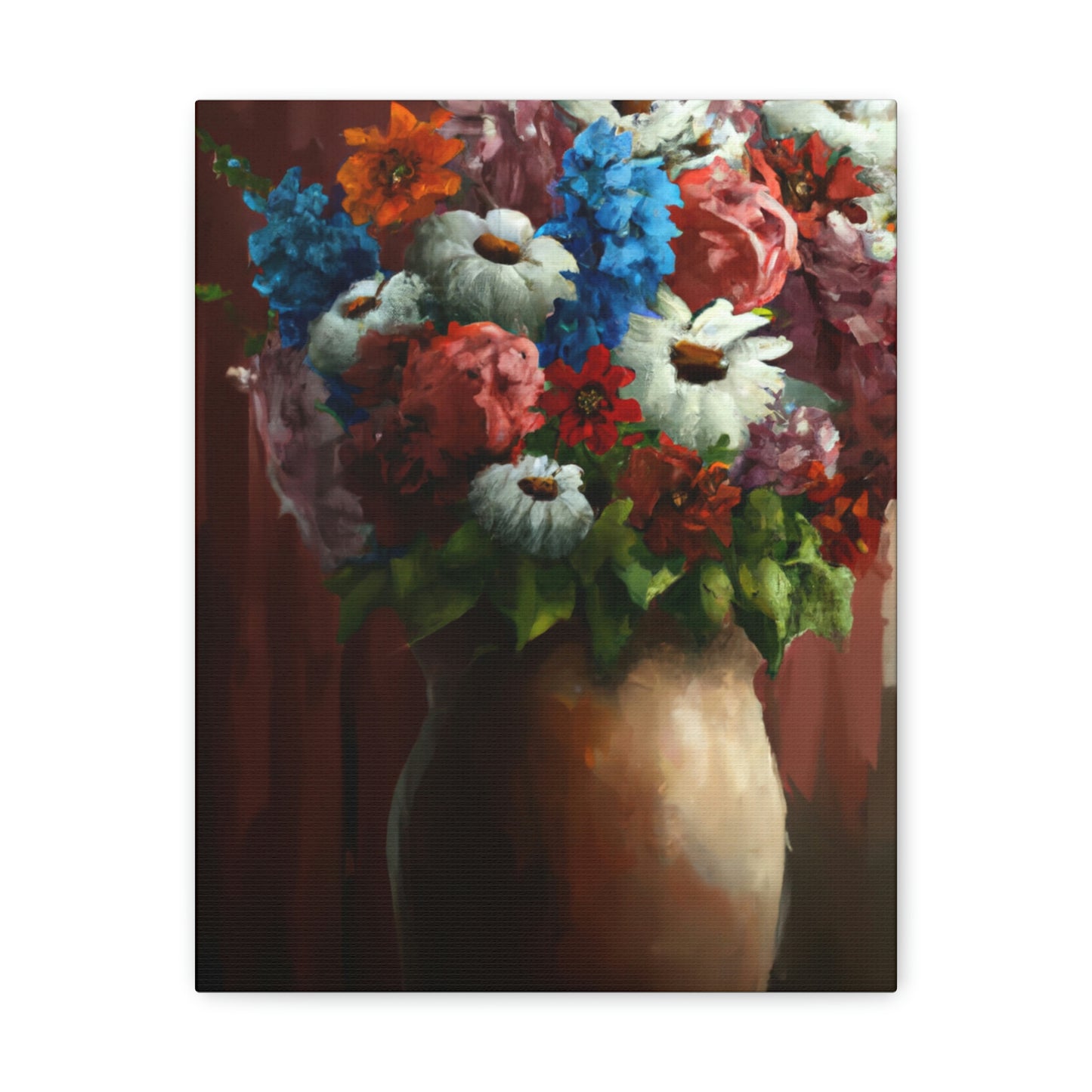 Vibrant Petal Bouquet. - Canvas