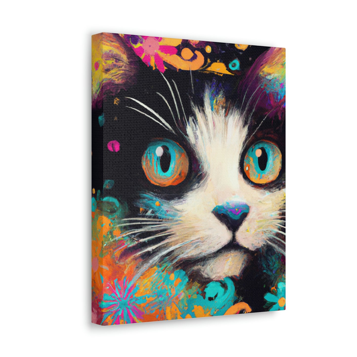 Feline Flourish. - Canvas