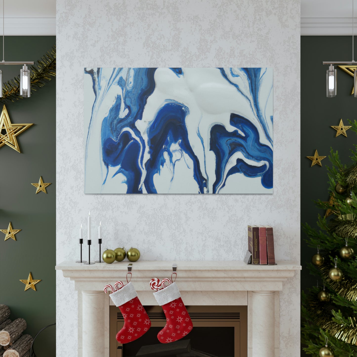 Blue Flux. - Canvas