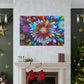 Vivid Floralscape. - Canvas