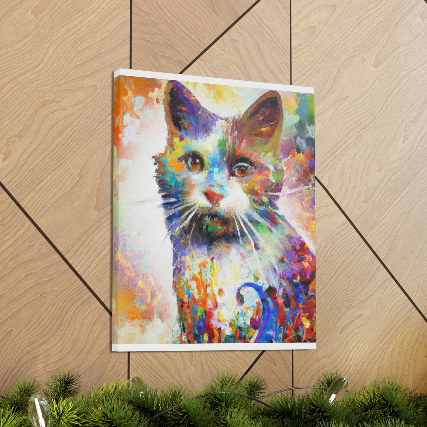 Bloomy Feline! - Canvas