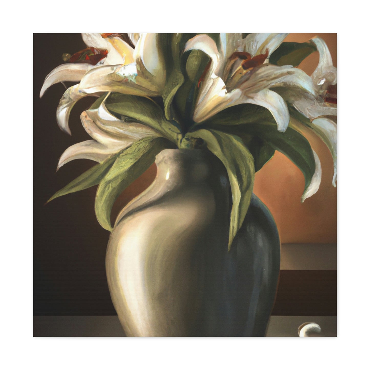 "Vase of Blossoms" - Canvas