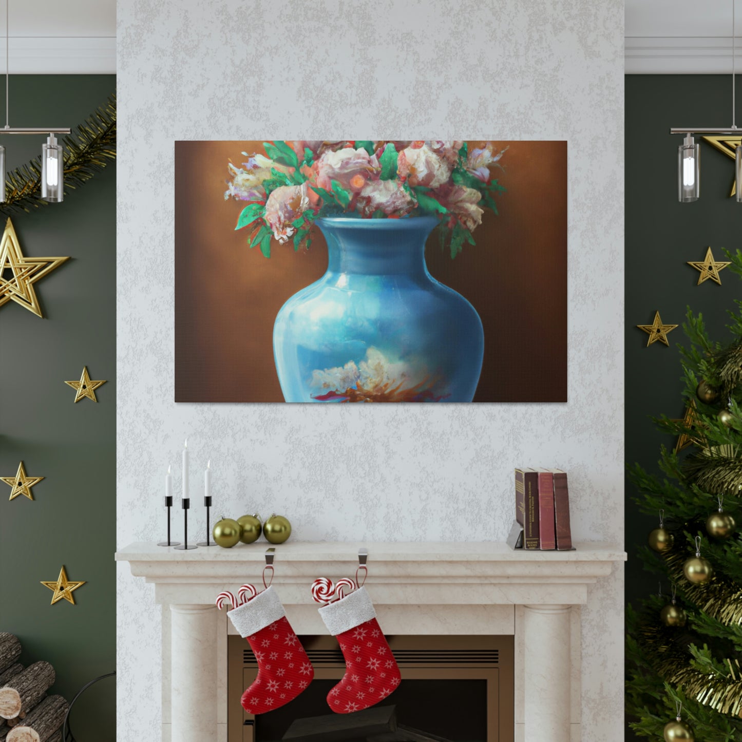 Floral Embellishment. - Canvas
