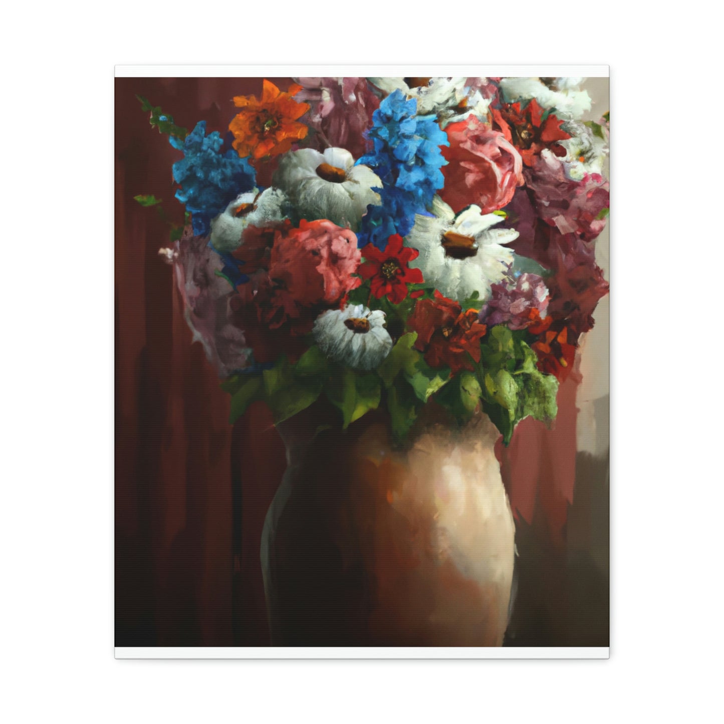 Vibrant Petal Bouquet. - Canvas