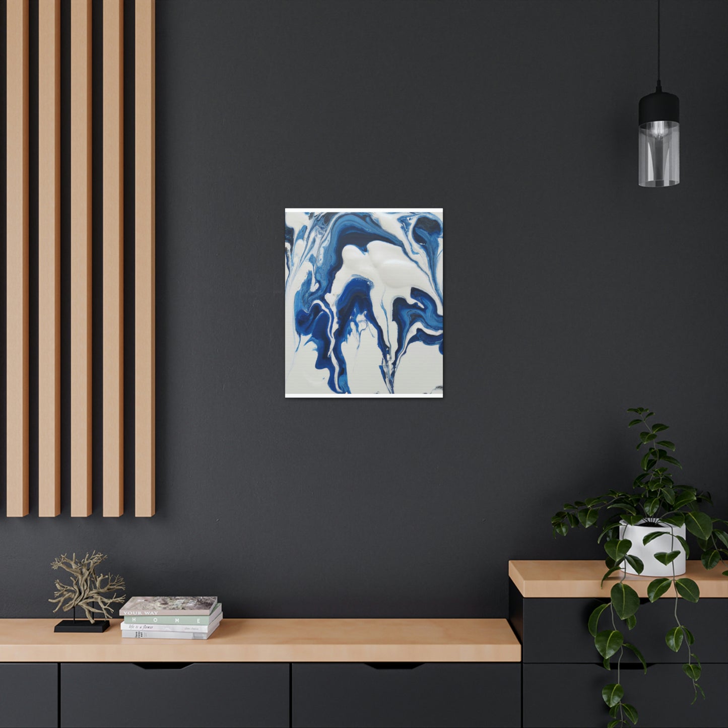 Blue Flux. - Canvas