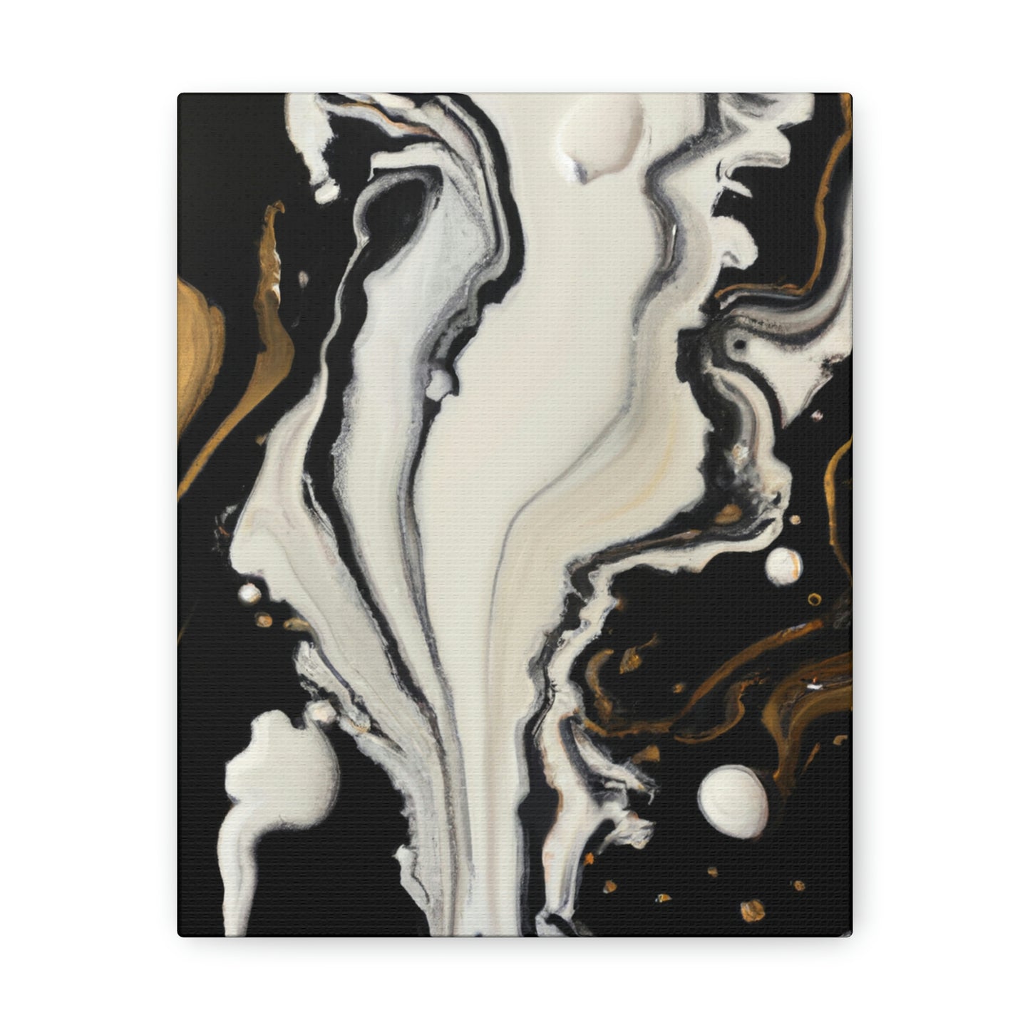 Gold Splash Galaxy. - Canvas