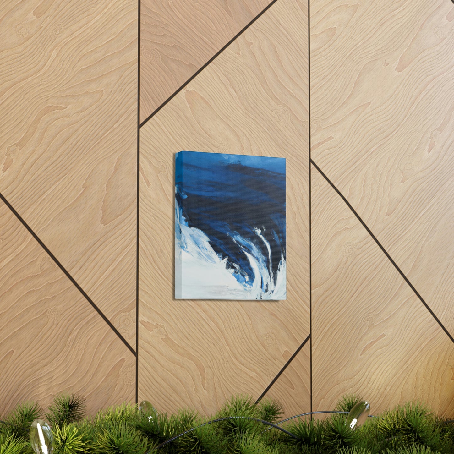 Blue Intricate Flux. - Canvas